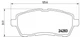 Тормозные колодки BREMBO P24072 Ford Fiesta; Mazda 2 ME8V5J2K021AA, 8V512K021CA, 8V512K021BB - изображение 1
