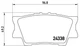 Колодки гальмові BREMBO P83089 Toyota Camry, Rav-4, Avalon; Lexus ES 04466YZZAQ, 04466YZZE8, 0446675010 - зображення 1