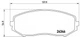 Гальмівні колодки BREMBO P79018 Suzuki Grand Vitara 5520067D11, 5520065J11L00, 5520065J11 - зображення 1