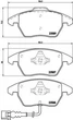 Колодки гальмові BREMBO P85075 Skoda Fabia, Yeti, Superb, Octavia; Volkswagen CC, Passat, Golf, Caddy, Jetta, EOS, Polo; Audi A3, TT; Seat Ibiza, Toledo JZW698151B, 8J0698151, 5K0698151 - зображення 1