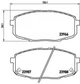 Колодки гальмівні BREMBO P30034 KIA Carens, Ceed, Soul, Pro Ceed; Hyundai I30, Creta 0K2JA3328Z, 581011HA00, 581011HA10 - зображення 1