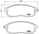 Тормозные колодки BREMBO P56065 Nissan Juke, Tiida, Teana D1060JN00A, D1060EM30C, D1060EM30A - изображение 1
