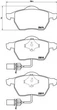 Тормозные колодки BREMBO P85085 Volkswagen Passat; Audi A6, A4; Skoda Superb; Seat Exeo JZW698151N, 8E0698151K, 8E0698151J - изображение 1