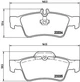 Колодки гальмівні BREMBO P50052 Mercedes E-Class, CLS-Class, S-Class A4420442067, A0074206820, A0074206720 - зображення 1