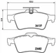 Тормозные колодки BREMBO P59042 Jaguar XF, XK, XJ; Mazda 3, 5; Citroen C5; Ford Transit, Focus, C-Max, Connect; Renault Laguna; Opel Vectra; Cadillac BLS CV6Z2200A, C2Y32648ZA, C2Y32648Z - изображение 1