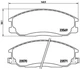 Гальмівні колодки BREMBO P30013 SsangYong Kyron, Actyon, Rexton; Hyundai H-1, Trajet, Santa Fe 48130090A1, 48130091A0, 4813008260 - зображення 1