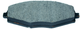 Колодки гальмівні Daewoo Lanos 1.5 передні VORTEX, к-т (4 шт.) - зображення 2