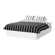 Каркас двоспального ліжка IKEA NORDLI 160x200 см з шухлядами білий 003.498.49 - зображення 1