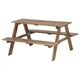 Скамья садовая для детей IKEA RESÖ серая морилка коричневый 702.283.25 - изображение 1