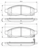 Колодки гальмові BOSCH 0986494268 Mitsubishi L200, Pajero MZ690356, D1060JX50B, AY040NS158 - зображення 7