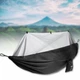 Туристический подвесной гамак с москитной сеткой и карманом Tac Maven MYNEST HAMMOCK WITH NET 220х120 см нейлон для кемпинга, похода, пикника Черный - изображение 2