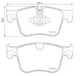 Гальмівні колодки BREMBO P61 135 Opel Grandland X 1623162380, 1636925480, 1667817080 - зображення 1