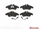 Колодки гальмові BREMBO P50080 Mercedes Sprinter, Vito, V-Class; Volkswagen LT A9014210610, A9014210510, A9014210410 - зображення 2