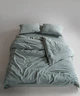 Постільна білизна Limasso Stonewashed Ranforse сімейний Natural Green - зображення 4