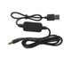 Кабель USB - DC Jack 2,5/2,1мм, стабілізатор/перетворювач підвищує DC-DC 5-12В 0,6А, 1,3 метр - зображення 1
