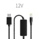 Кабель USB - DC Jack 2,5/2,1мм, стабілізатор/перетворювач підвищує DC-DC 5-12В 0,6А, 1,3 метр - зображення 2