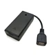 Акумуляторний/батарейний відсік на 2 х АА з кришкою й USB-мама - зображення 1