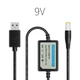 Кабель USB — DC Jack, стабілізатор/перетворювач підвищувальний DC-DC 5-9В 1А - зображення 2