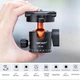 Легкий штатив із вуглецевого волокна K&F Concept O254C1+ BH-28L для фотокамери, висота 1,6м, вантажопідйомність 10кг (KF09.109) - зображення 5