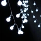 Новогодняя LED RGB гирлянда с прозрачным проводом и питанием от батареек 3×AA Шарики 3м 20 LED шариков - изображение 4