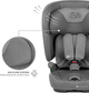 Fotelik samochodowy Kinderkraft Fix2Go i-Size Grey (KCFI2GO0GRY0000) - obraz 10