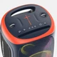 Портативная аккумуляторная беспроводная Bluetooth колонка 2 микрофона караоке акустическая система 120Вт с LED светомузыкой Hopestar Party 130 черный - изображение 3