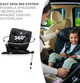 Fotelik samochodowy Kinderkraft I-360 i-Size Black (KCI36000BLK0000) - obraz 8