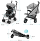 Wózek spacerowy KinderKraft Siesta Ash Grey (KSSIES00GRY0000) (5902533918232) - obraz 6