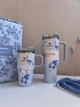 Термокухоль Stanley Love Shack Fancy 20 oz (591 мл) синій з квітами у подарунковій коробці - зображення 5