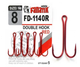 Двойной крючок Fanatik FD-1140 Red № 8 Красный - изображение 2