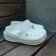 Крокс Крокбенд Клог Білі Crocs Crocband Clog White / Taupe (39-40, білий) - зображення 8