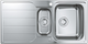 Мийка кухонна Grohe K500, нерж.сталь, прямокут., з крилом, 1000x500x200мм, чаша - 2, врізна, нержавіюча сталь - изображение 4