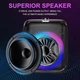 Портативная беспроводная колонка Sing-e ZQS8180 RGB с микрофоном 8" 18000W PMPO 3000mAh Черный 57792 - изображение 10