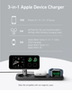 Зарядний пристрій Anker MagGo Foldable 3-in-1 Wireless Charging Stand Qi2 для iPhone чорний (2000145) - зображення 5