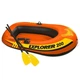 Лодка надувная Intex 58331 Explorer 200 Set полуторная из винила 185х94 см с веслами и мини насосом 2-х камерная Оранжевый (33-9-58331) - изображение 1