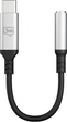 Adapter 3MK USB-C - miniJack Black-Silver (5903108518055) - obraz 1