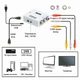 Конвертер відео з цифрового HDMI у аналоговий AV сигнал з підтримкою 1080P роздільної здатності Addap HDMI2AV-01 - зображення 5