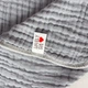 Детское полотенце с капюшоном Lovely Svi органический хлопок ( муслин) – 6-слойный, мягкий, дышащий, гипоаллергенный, 80 x 80 см от 0 до 2 лет Серый - изображение 3