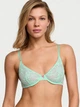 Комплект білизни (ліф + трусики стрінги) з мереживом Victoria's Secret (12269830392) Tease Lace-Trim 70B/XS салатовий - зображення 2