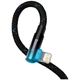 Кабель Baseus MVP 2 USB Type-C - Lightning (M/M), 20W, 1 м Black/Blue (CAVP000221) - изображение 4