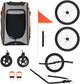Przyczepka rowerowa KinderKraft 3 w 1 Nava Orange (KSNAVA00ORA0000) (5902533926978) - obraz 7