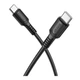 Кабель синхронизации Borofone BX116 Nylon Type-C to Type-C 60W/3A 1м Black (37160_3610584) - изображение 3
