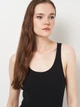Боди-майка женская H&M 1164793 M Черная (2000001632116) - изображение 4