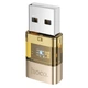Адаптер перехідник Hoco UA36C, USB to Type-C, gold - зображення 2