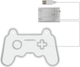 Dekoracyjny neon LED DPM Gamepad 41 x 27.5 cm (5906881229293) - obraz 3