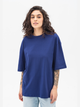 Набор футболок хлопковых оверсайз длинных женских Ray Oversize U0104W-3PACK2 L/XL 3 шт Бежевый/Голубой/Синий (RAY2000000038049) - изображение 2
