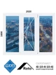 2020*1600, окно металлопластиковое, Veka WHS72 / Roto / 4i-10-4-10-4i, VEKA - изображение 1