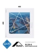 450*400, окно металлопластиковое, Veka WHS60 / Roto / 4i-24-4, левое открывание, VEKA - изображение 1