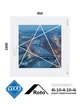 850*1000, вікно металопластикове, Veka WHS72 / Roto / 4i-10-4-10-4i, праве відкривання, VEKA - зображення 1