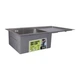 Lidz Handmade H7849R Мойка для кухни интегрированная Brushed Steel, 3,0/1,0 мм, крыло справа LDH7849BRUR45591 - изображение 3
